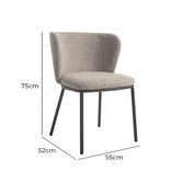 Linea Furniture Isabel Boucle Dining Chairs