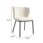 Linea Furniture Isabel Boucle Dining Chairs