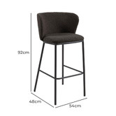 Linea Furniture 65cm Isabel Upholstered Barstools