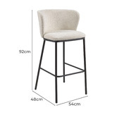 Linea Furniture 65cm Isabel Upholstered Barstools