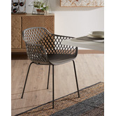 Linea Furniture Gertrude Metal &amp; Plastic Tub Dining Chairs