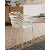 Linea Furniture Gertrude Metal &amp; Plastic Tub Dining Chairs