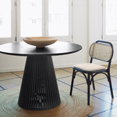 Linea Furniture Darla Round Teak Wood Dining Table