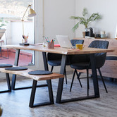 Linea Furniture Henuite Wood Dining Table