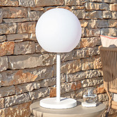 Linea Furniture White Akim Outdoor Table Lamp