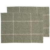 Linea Furniture Stella Plaid Placemats