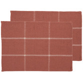 Linea Furniture Stella Plaid Placemats