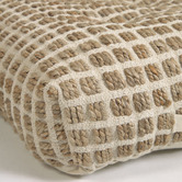 Linea Furniture Drake Jute &amp; Cotton Floor Cushion