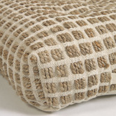Linea Furniture Drake Jute &amp; Cotton Floor Cushion