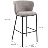 Linea Furniture 75cm Faye Barstools