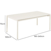Linea Furniture Aella Outdoor Extendable Dining Table