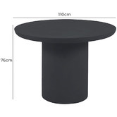 Linea Furniture Atlas Concrete Outdoor Dining Table