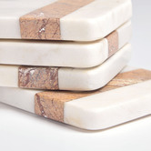 Linea Furniture Blair Marble Coasters