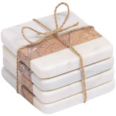 Linea Furniture Blair Marble Coasters