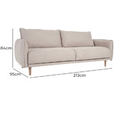 Linea Furniture Sylvie 3 Seater Sofa