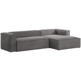 Linea Furniture Cordelia 3 Seater Corduroy Sofa with Chaise