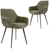 Linea Furniture Terran Chenille Dining Chairs