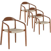 Linea Furniture Sylvia Acacia Wood Outdoor Dining Chairs