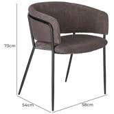 Linea Furniture Myrsky Corduroy Dining Chairs