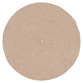 Linea Furniture Brown Rajtan Indoor/Outdoor Round Rug