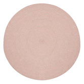 Linea Furniture Terracotta Rajtan Flat Weave Round Rug