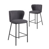 Linea Furniture 65cm Claire Chenille Barstools