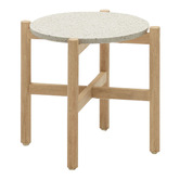 Linea Furniture Povel Eucalyptus Wood Outdoor Side Table