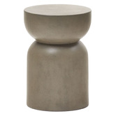 Linea Furniture Gatten Cement Outdoor Side Table