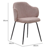 Linea Furniture Celeste Corduroy Dining Chairs