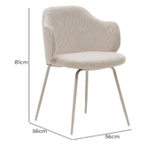 Linea Furniture Celeste Chenille Dining Chairs