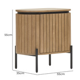 Linea Furniture Lagan Mango Wood Bedside Table