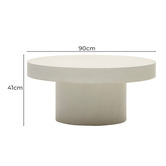 Linea Furniture Aksdal Cement Outdoor Coffee Table
