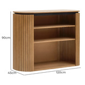 Linea Furniture Lagan Mango Wood Bookshelf