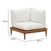Linea Furniture Reko Outdoor Corner Lounge Chair