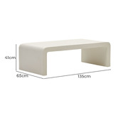 Linea Furniture Aksdal Cement Outdoor Coffee Table