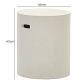 Linea Furniture Aksdal Cement Outdoor Side Table
