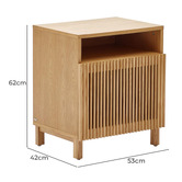 Linea Furniture Bolmen Ash Wood Bedside Table