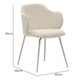 Linea Furniture Celeste Corduroy Dining Chairs