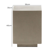 Linea Furniture Rundel Cement Outdoor Side Table