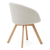 Linea Furniture Blythe Chenille Swivel Dining Chair