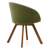 Linea Furniture Blythe Chenille Swivel Dining Chair