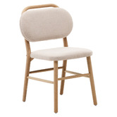 Linea Furniture Poppy Oak Wood Dining Chairs