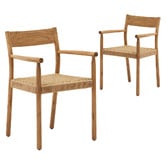 Linea Furniture Annalise Oak Wood Dining Chairs