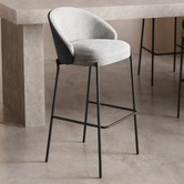 Linea Furniture 77cm Hudson Upholstered Barstools