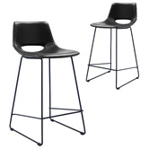 Linea Furniture Masie PU Leather Barstools