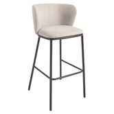 Linea Furniture 75cm Carter Chenille Barstools