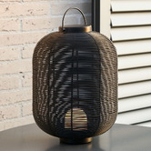 Linea Furniture Black Riley Portable Lamp
