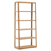 Linea Furniture Bonnie 90cm Oak Wood Shelving Unit