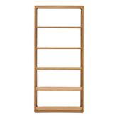 Linea Furniture Bonnie 90cm Oak Wood Shelving Unit