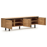Linea Furniture Cameron 4 Door Acacia Wood TV Unit